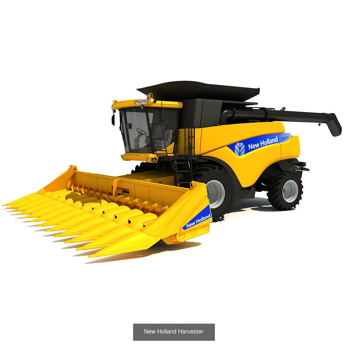 Combine and Harvesters Models 3D Model Collection_2