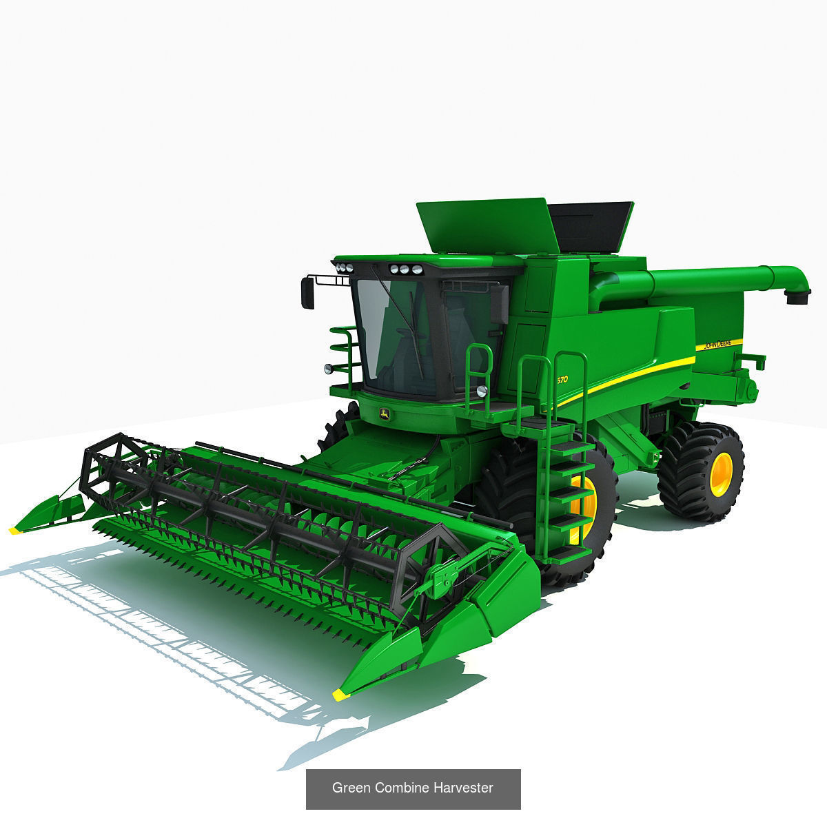 Combine and Harvesters Models 3D Model Collection_7