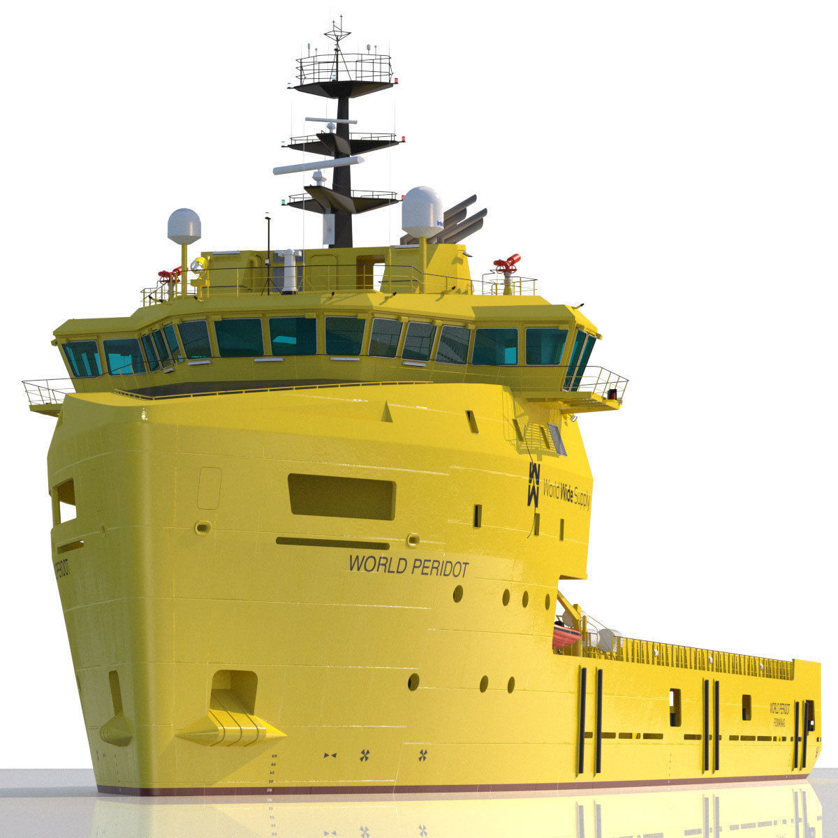 Platform Supply Vessel World Peridot 3D model_5