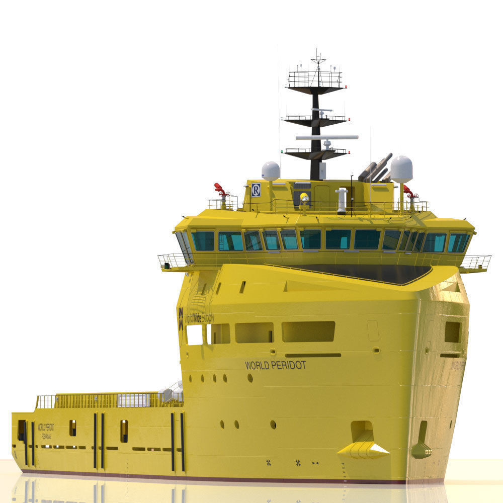 Platform Supply Vessel World Peridot 3D model_6