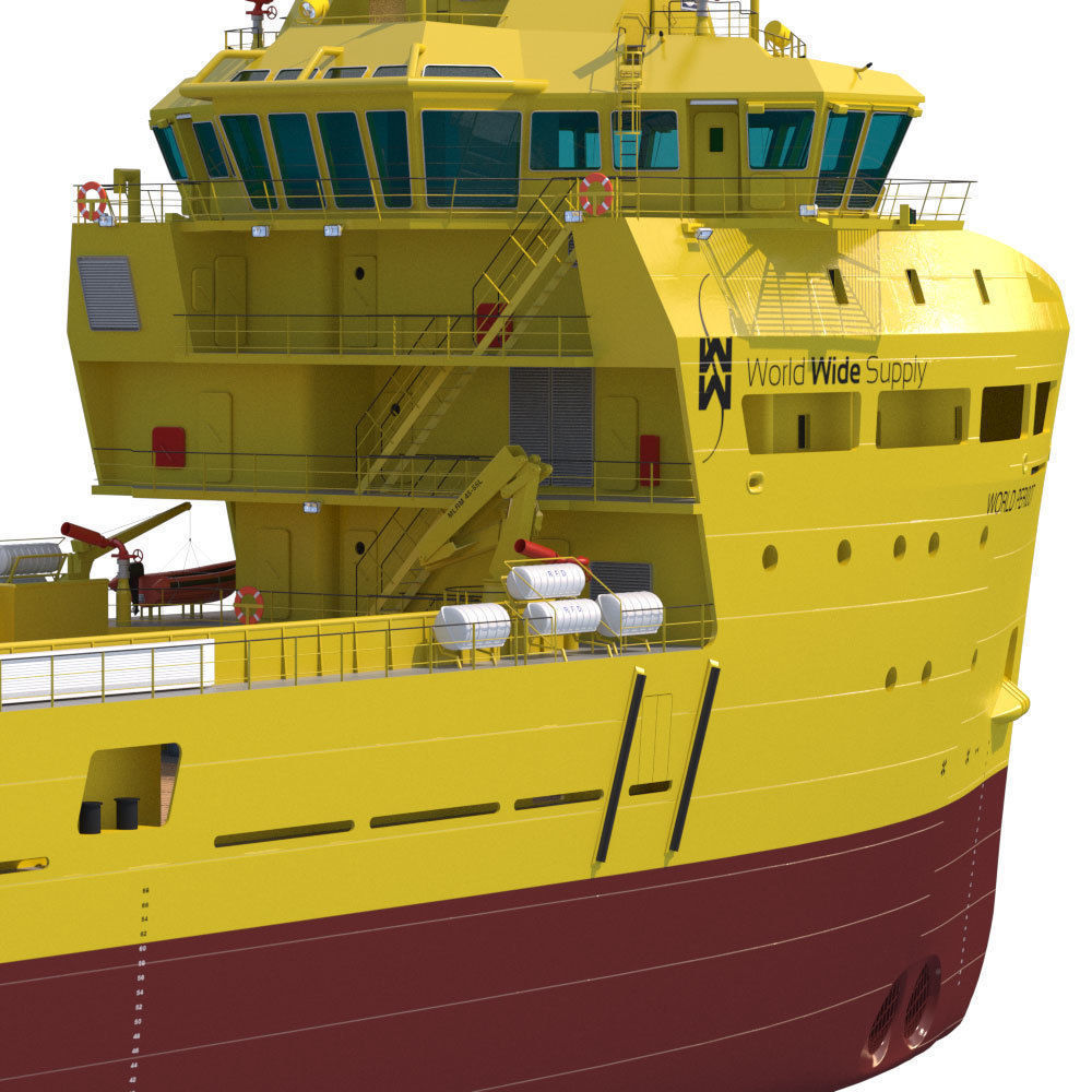Platform Supply Vessel World Peridot 3D model_17