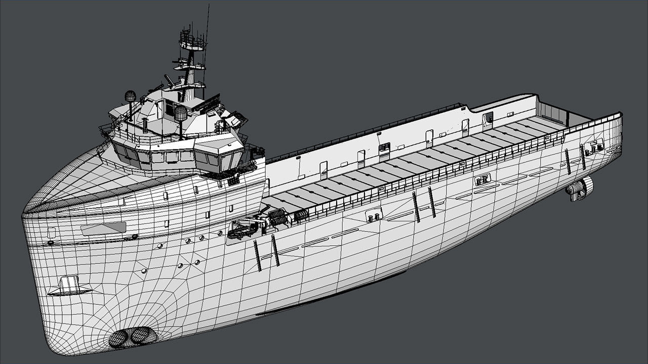 Platform Supply Vessel World Peridot 3D model_3