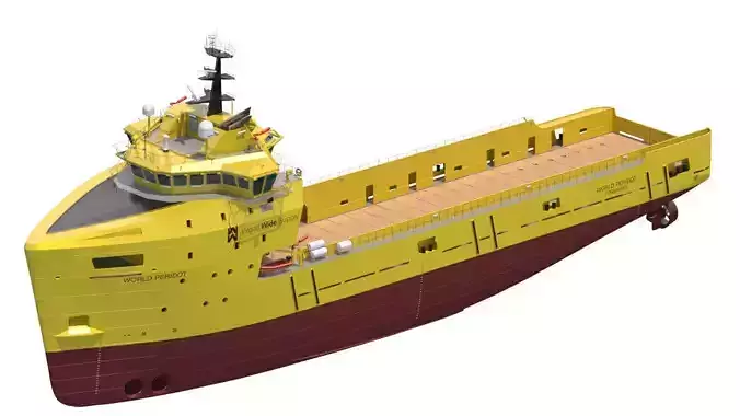 Platform Supply Vessel World Peridot 3D model