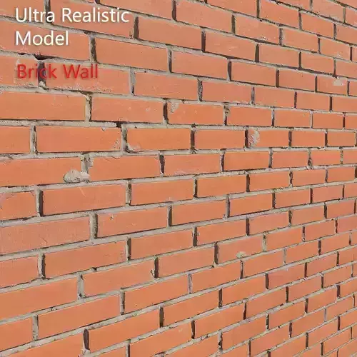 Ultra realistic Brick wall Scan 3D model