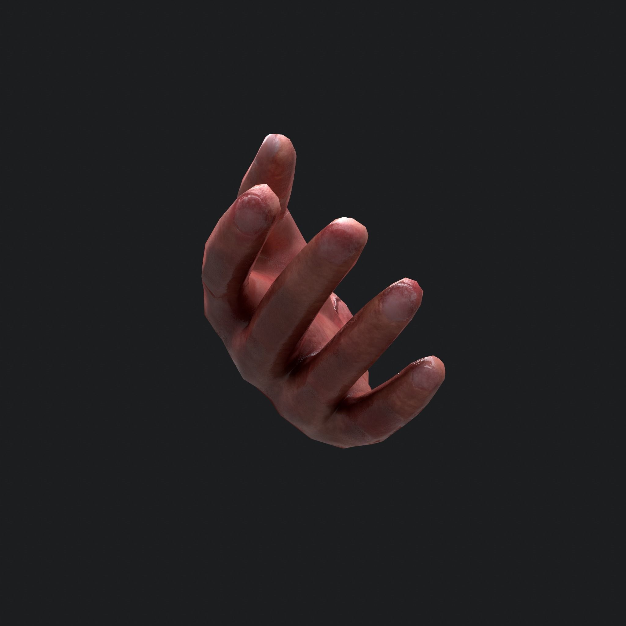 Severed Arm Low-poly 3D model_8