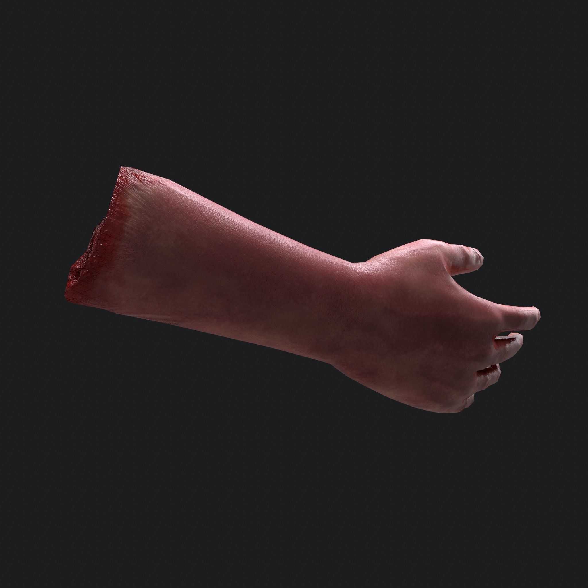 Severed Arm Low-poly 3D model_7
