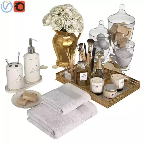 Classic Gold Bathroom Decor 