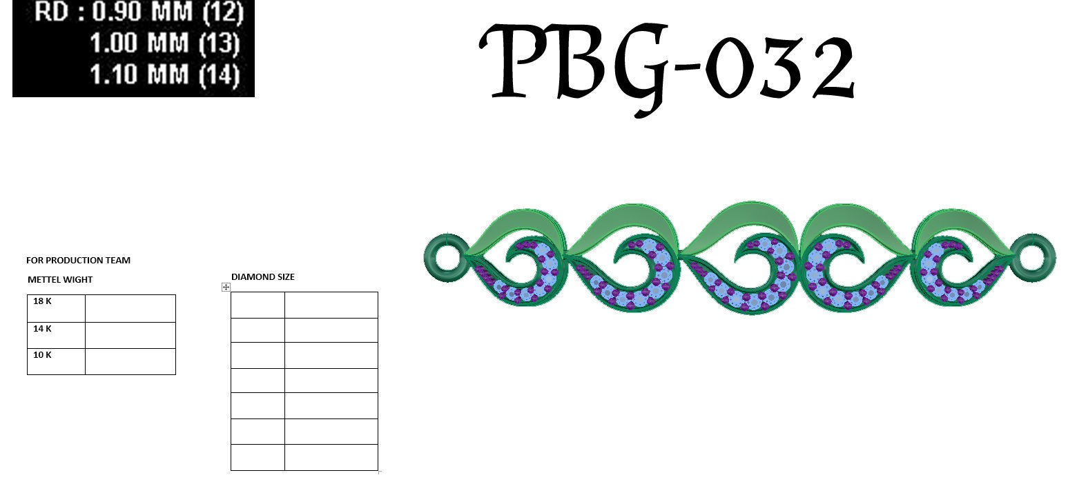 Women bracelets 3dm stl render detail 3D print model 3D print model_4