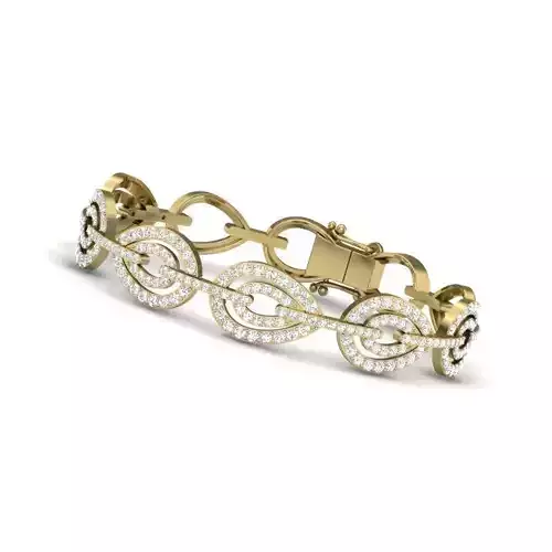 Women bracelets 3dm stl render detail 3D print model