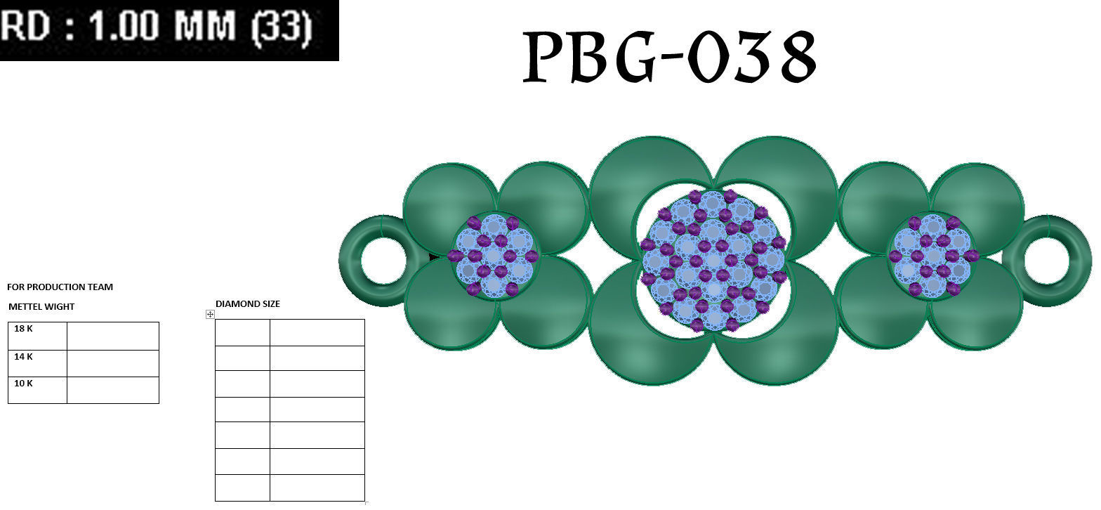 Women bracelets 3dm stl render detail 3D print model 3D print model_4