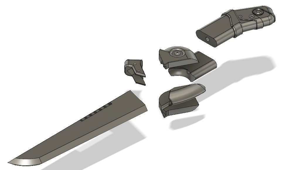 Destiny Fallen The Shock Dagger  3D print model_7