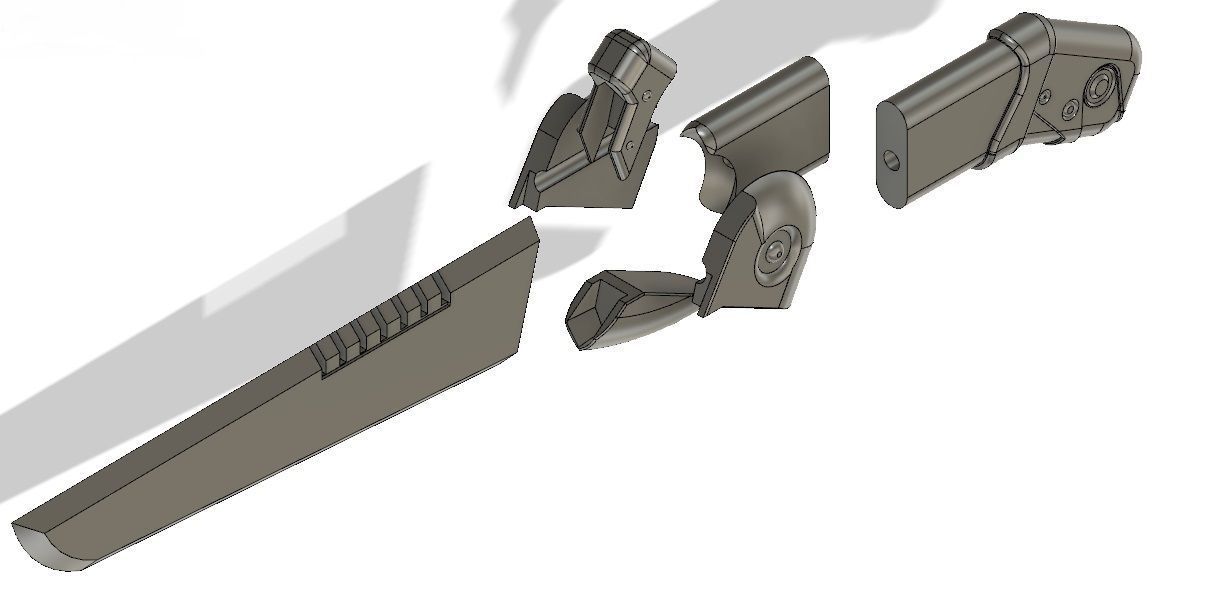 Destiny Fallen The Shock Dagger  3D print model_6