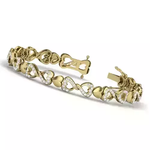 Women bracelets 3dm stl render detail 3D print model