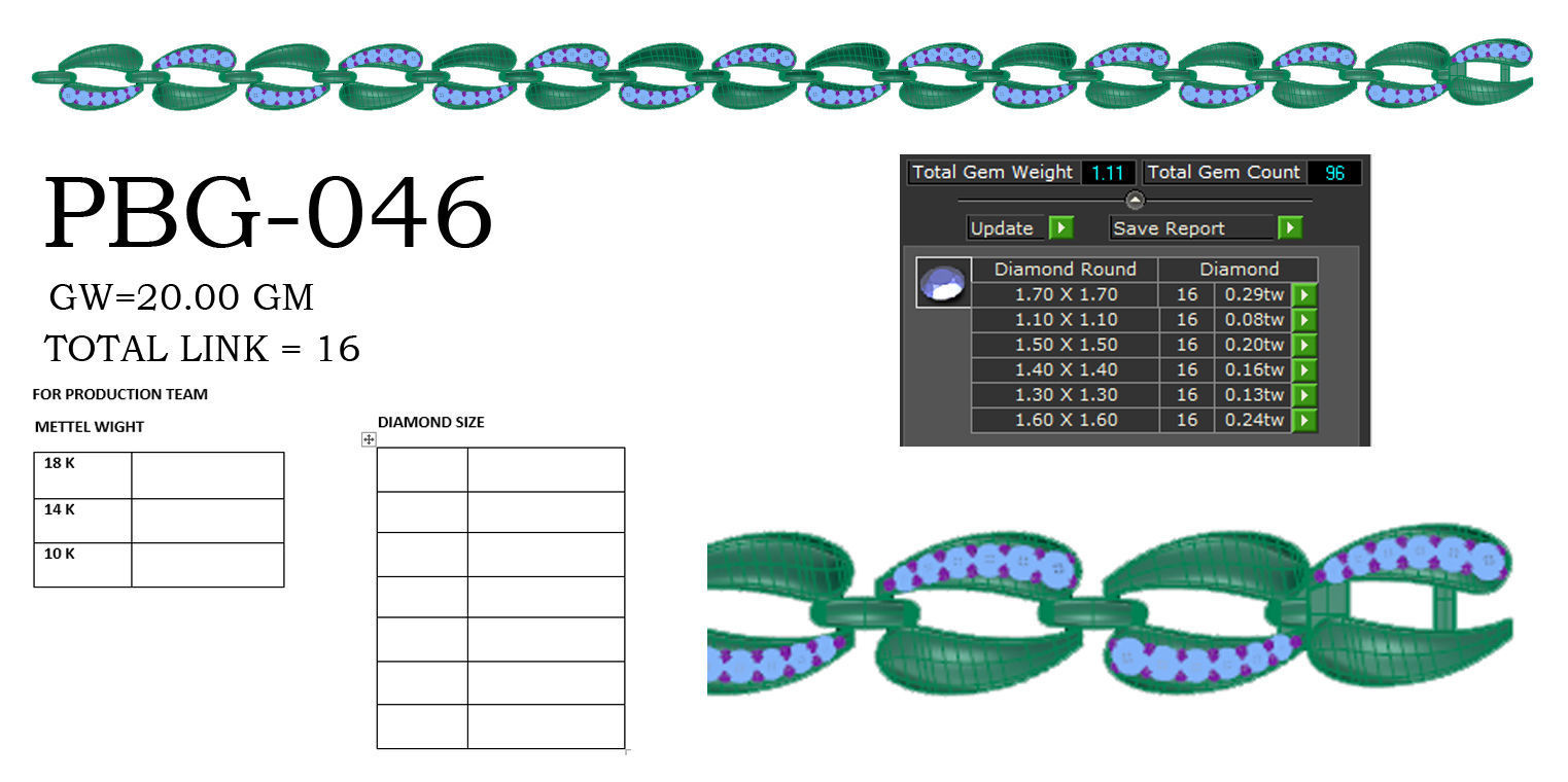 Women bracelets 3dm stl render detail 3D print model 3D print model_4