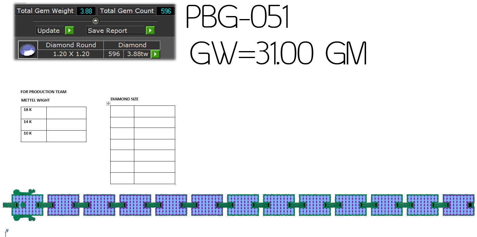 Women bracelets 3dm stl render detail 3D print model 3D print model_4