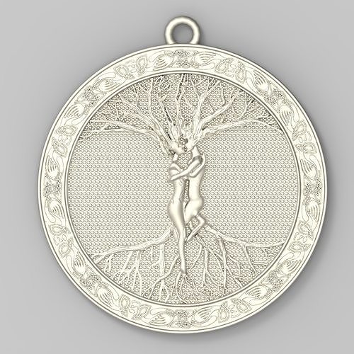 Celtic Tree pendant 3D print model