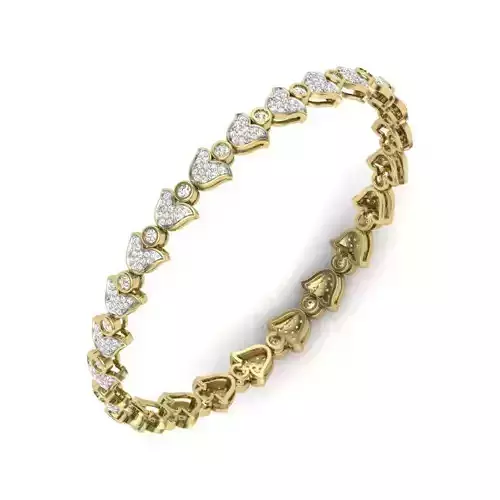 Women bracelets 3dm stl render detail 3D print model