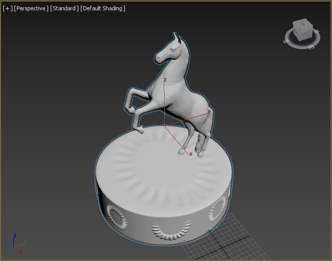Horse figure 3D print model_13