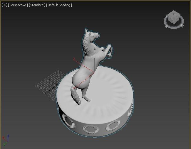 Horse figure 3D print model_22