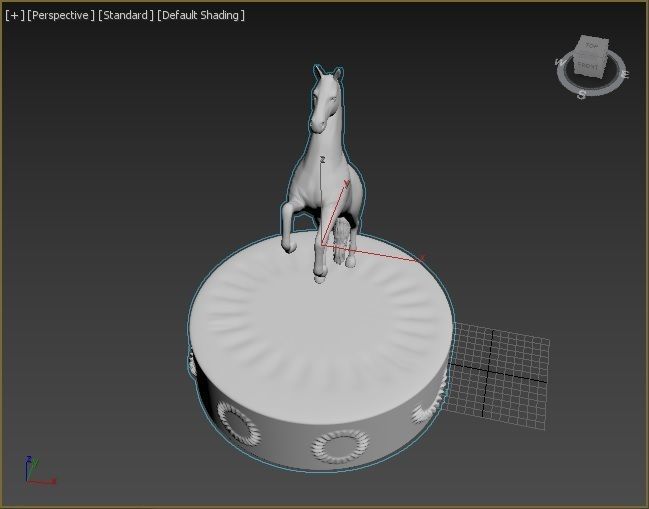 Horse figure 3D print model_15