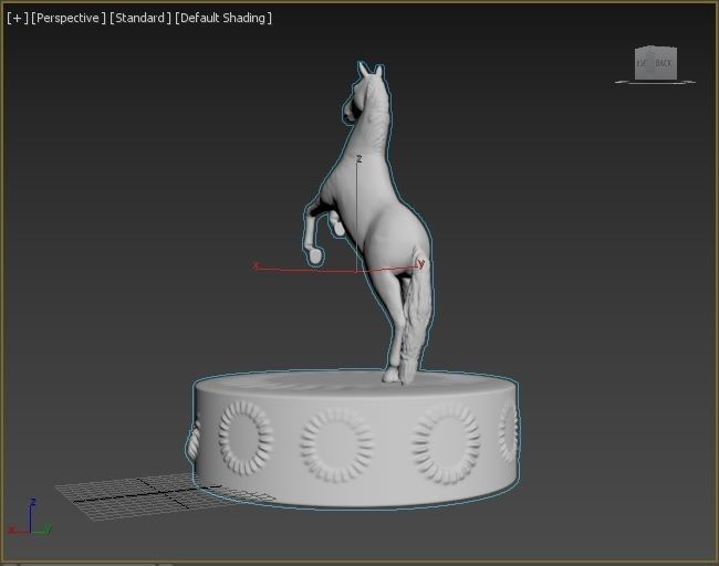Horse figure 3D print model_9