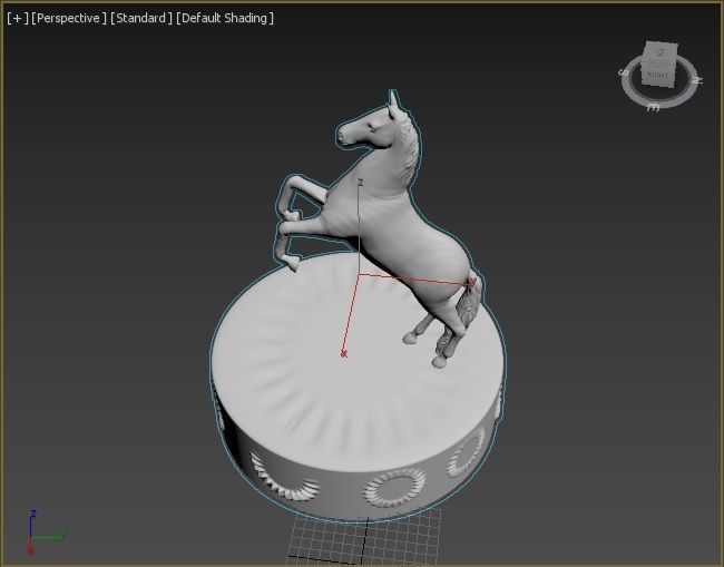 Horse figure 3D print model_28