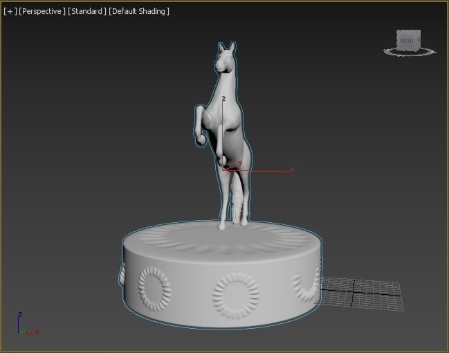 Horse figure 3D print model_32