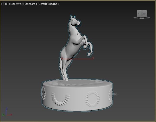 Horse figure 3D print model_35