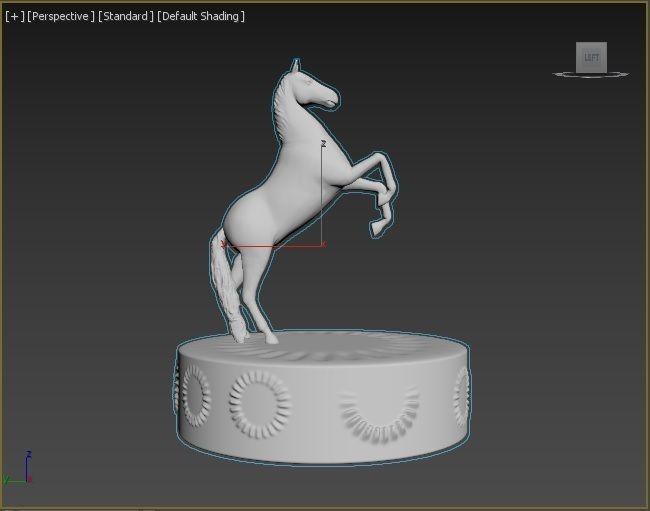 Horse figure 3D print model_2