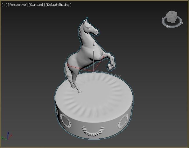 Horse figure 3D print model_19