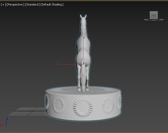 Horse figure 3D print model_7