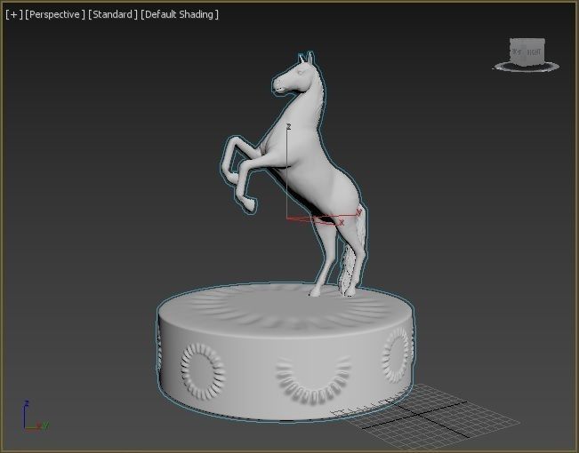 Horse figure 3D print model_12