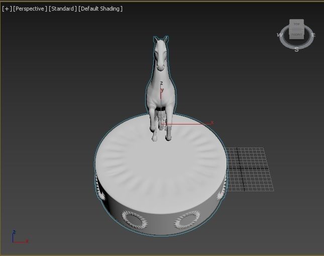 Horse figure 3D print model_16