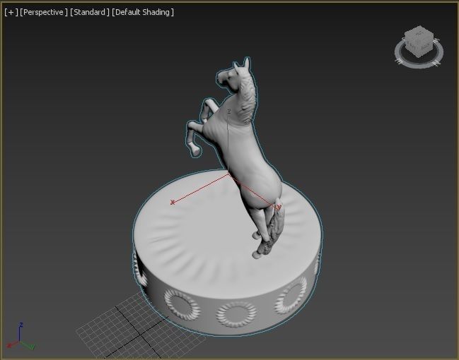 Horse figure 3D print model_26