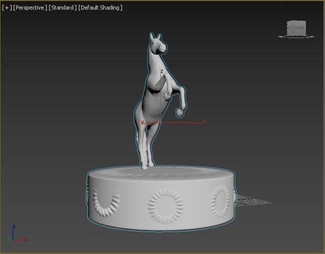 Horse figure 3D print model_34
