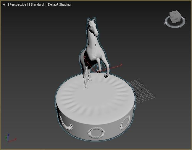 Horse figure 3D print model_17