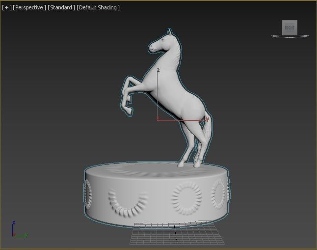Horse figure 3D print model_11