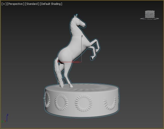 Horse figure 3D print model_3