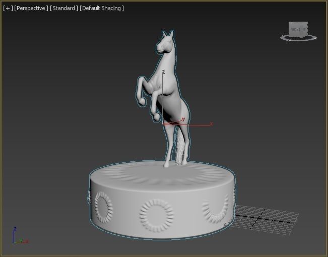 Horse figure 3D print model_31