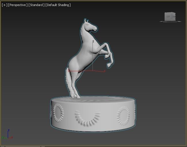 Horse figure 3D print model_36