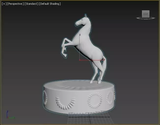 Horse figure 3D print model_0