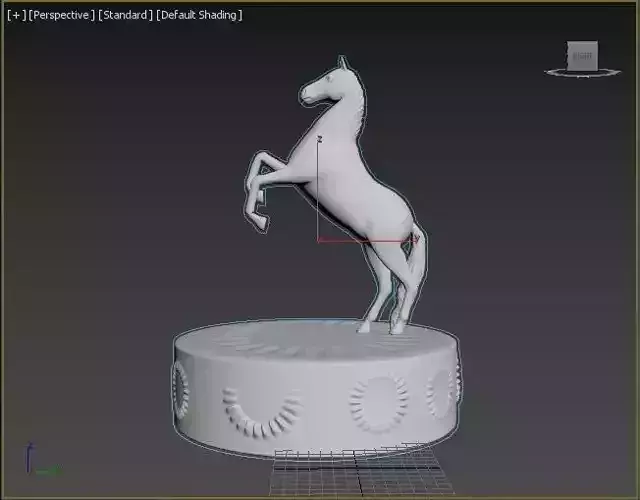 Horse figure 3D print model