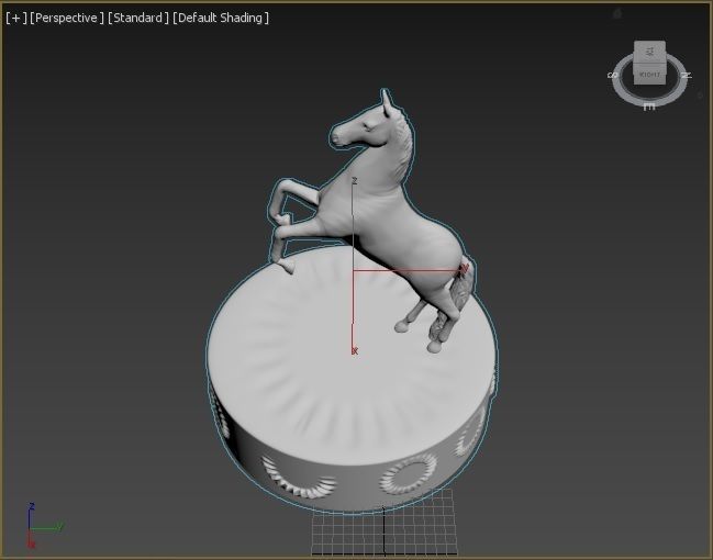 Horse figure 3D print model_29