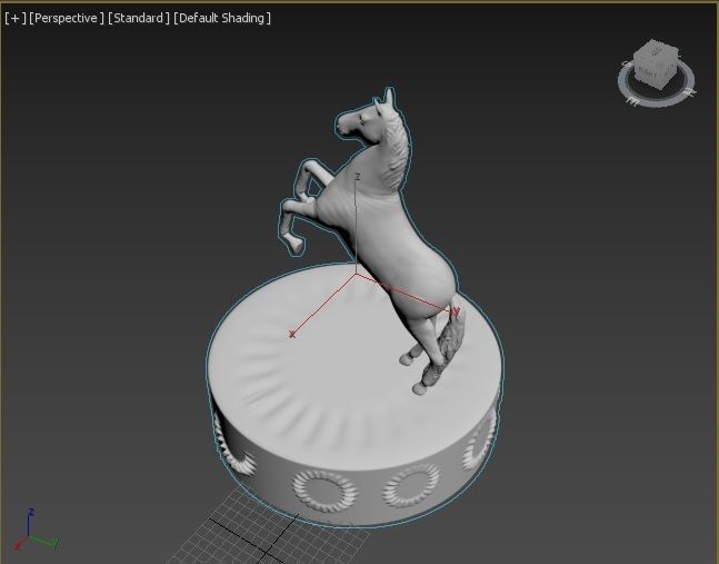 Horse figure 3D print model_27