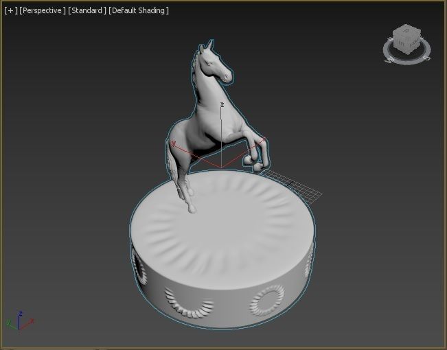Horse figure 3D print model_18