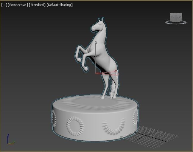 Horse figure 3D print model_23