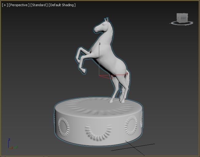 Horse figure 3D print model_1
