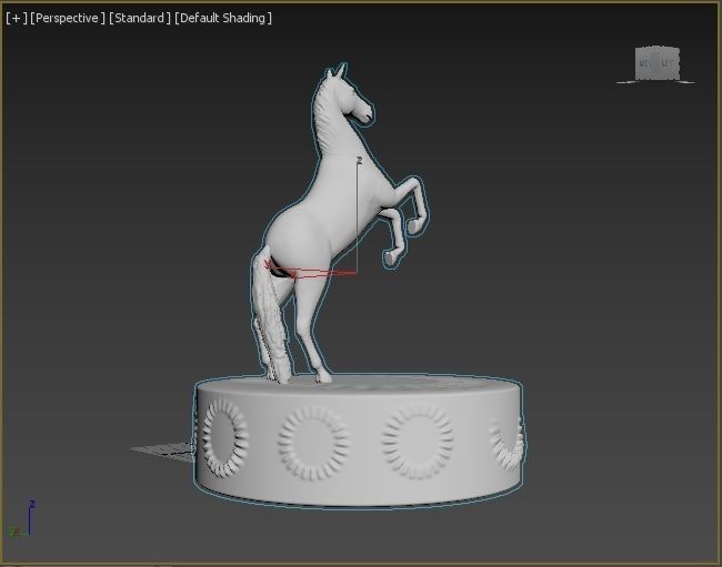 Horse figure 3D print model_4