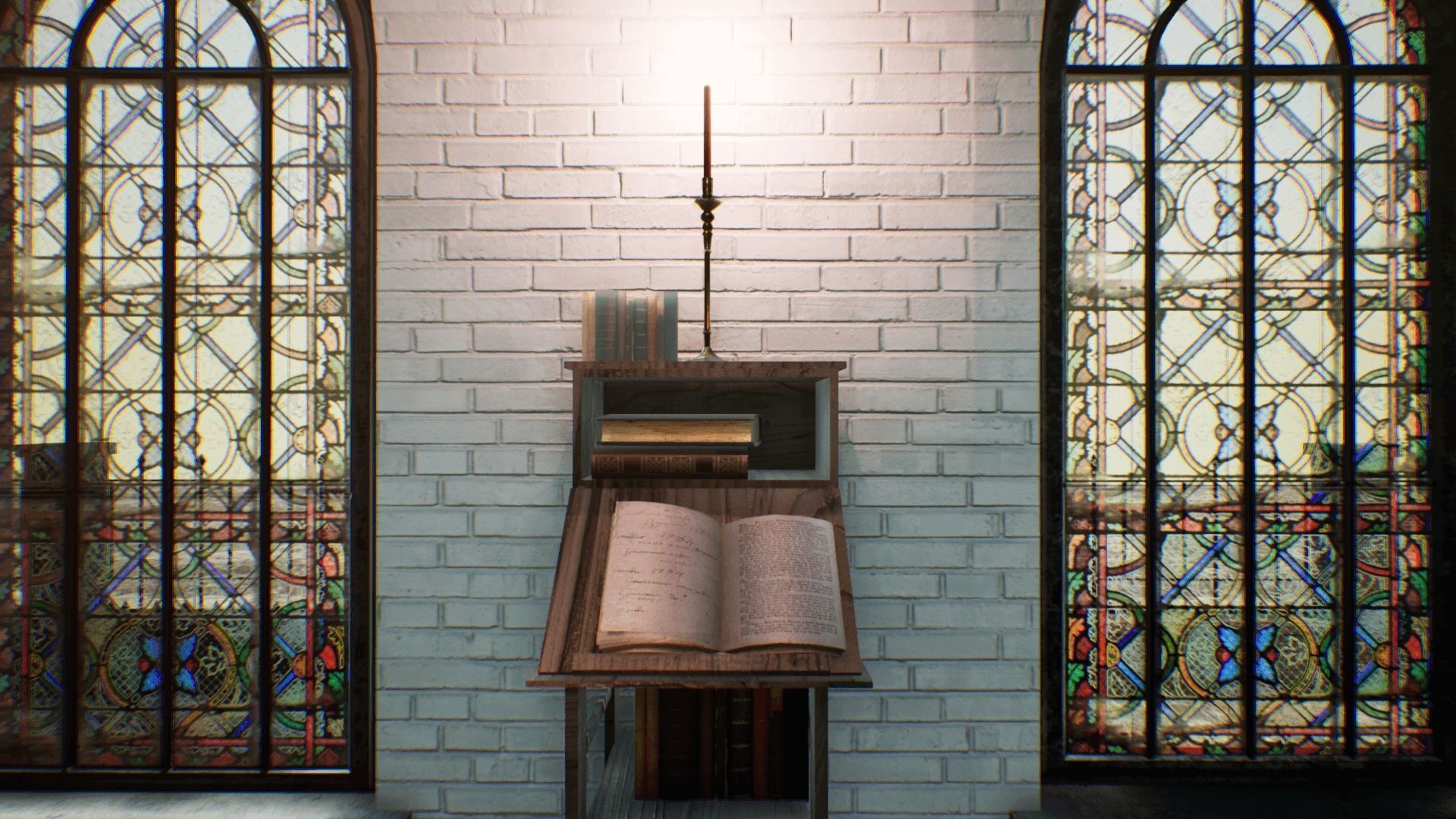 Church for Unreal Updated Low-poly 3D model_13