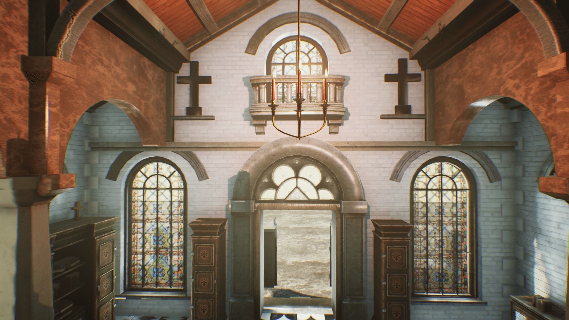 Church for Unreal Updated Low-poly 3D model_18